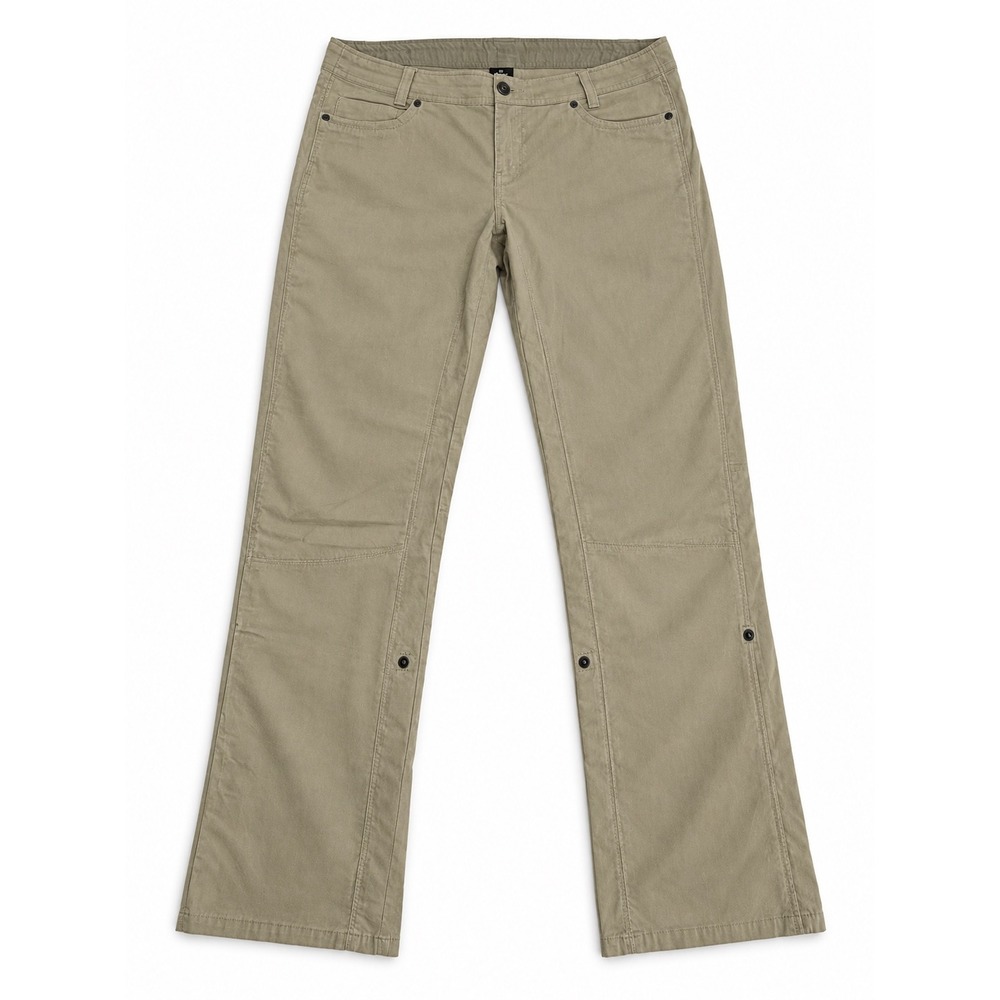 KUHL Tan Khaki Roll Up Hiking Pants Womens Size 14 REG Outdoor Utility Trail